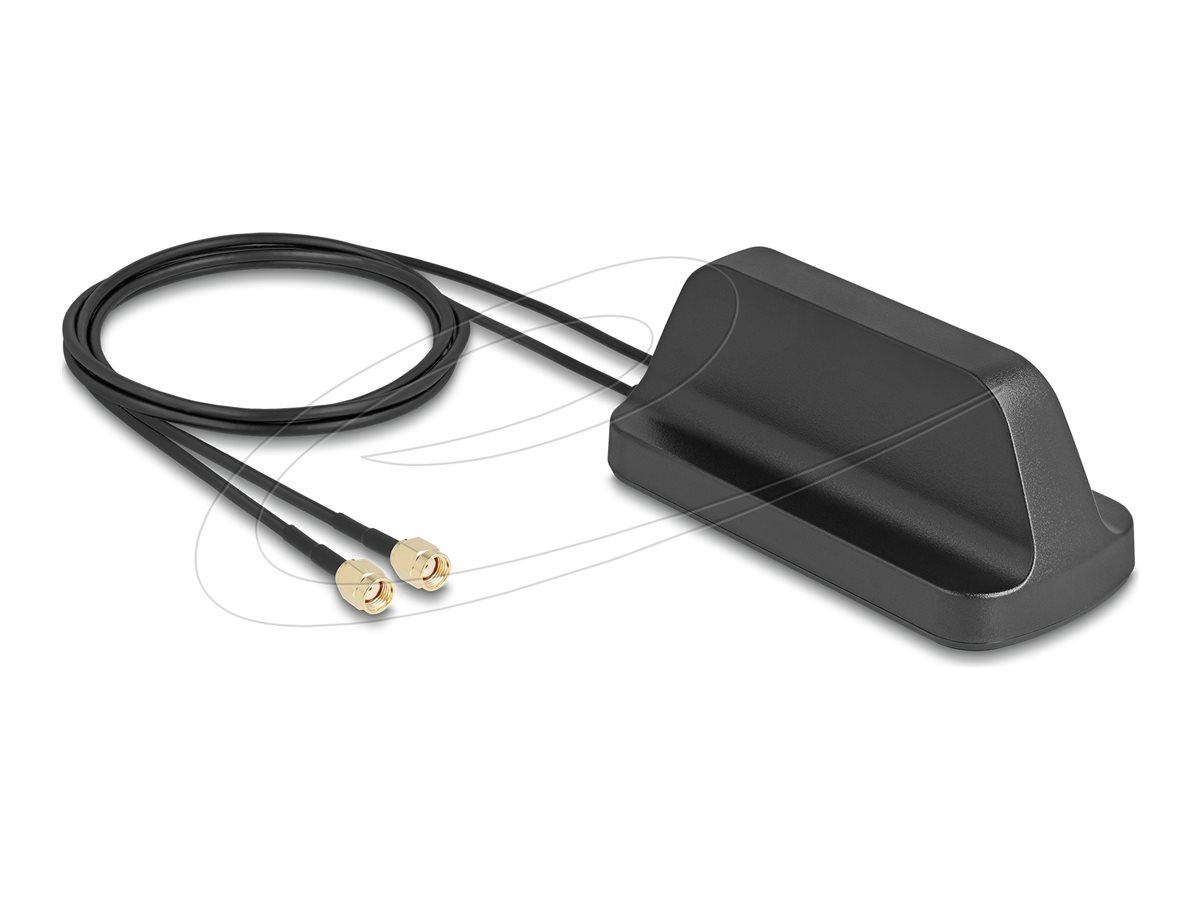 Delock Antenne Planar Inverted F-Shaped (PIFA) Sort 5150 - 7125 MHz 2400 - 2500 MHz