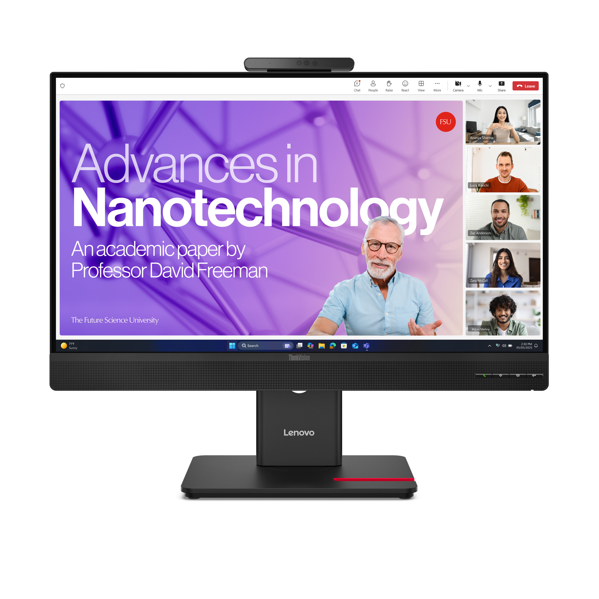 Lenovo ThinkVision T27QD-4v 27 IPS 2560 x 1440 (2K) HDMI DisplayPort 120 Hz