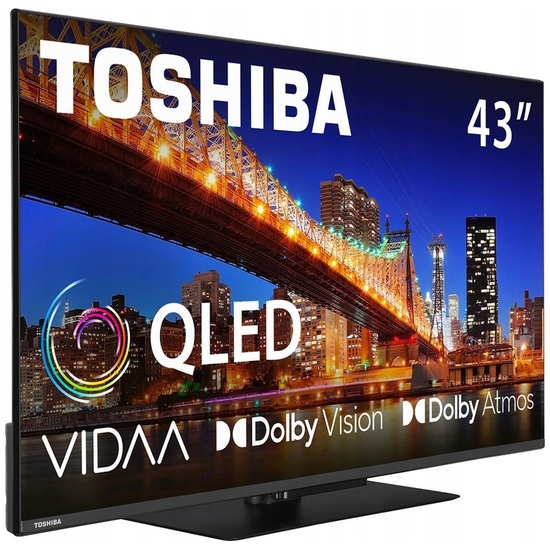 Toshiba 43QV3F63DG TV 109,2 cm (43) 4K Ultra HD Smart TV Wi-Fi Sort 320 cd/m²