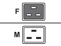 Fujitsu Power cord 16A IEC320 C20->C19