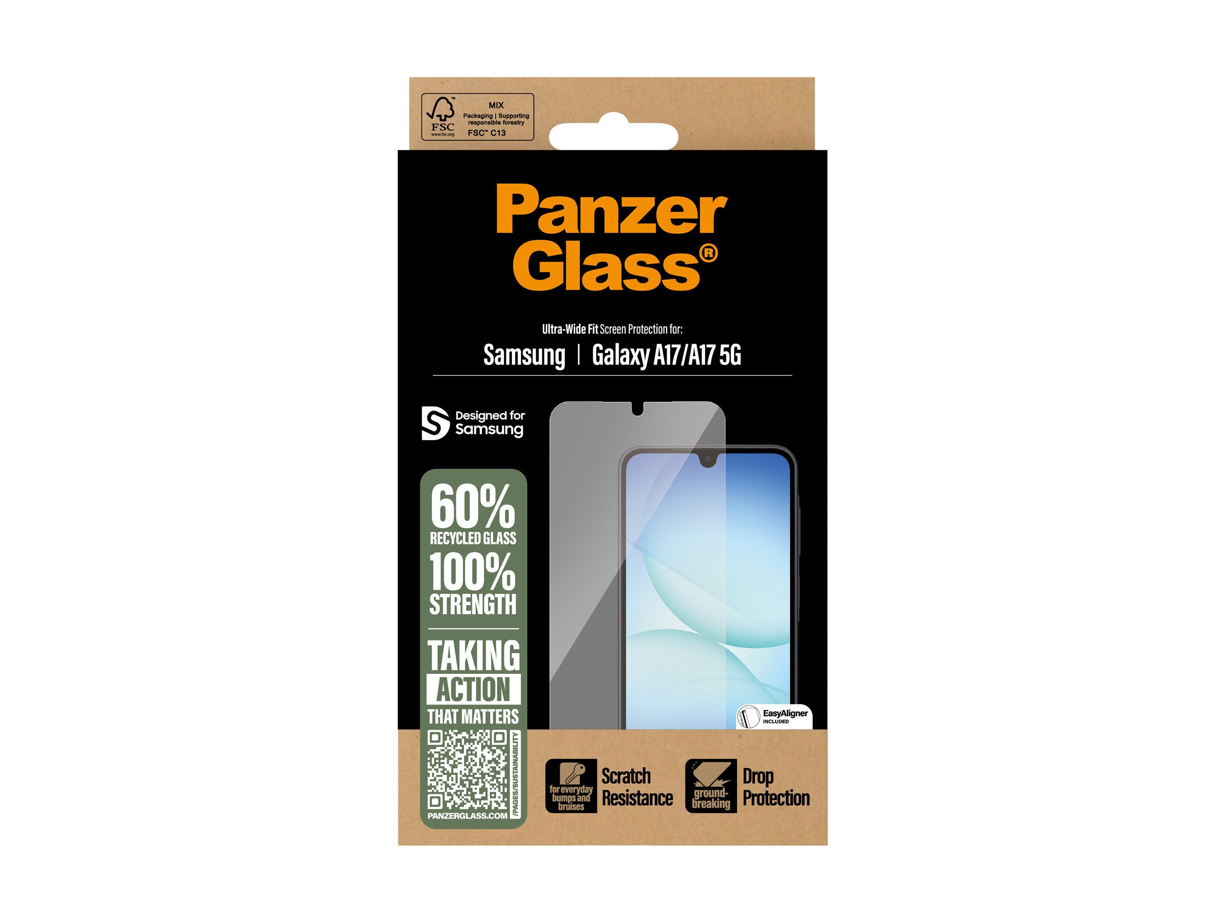 PanzerGlass Skærmbeskytter Transparent Samsung Galaxy A17, A17 5G