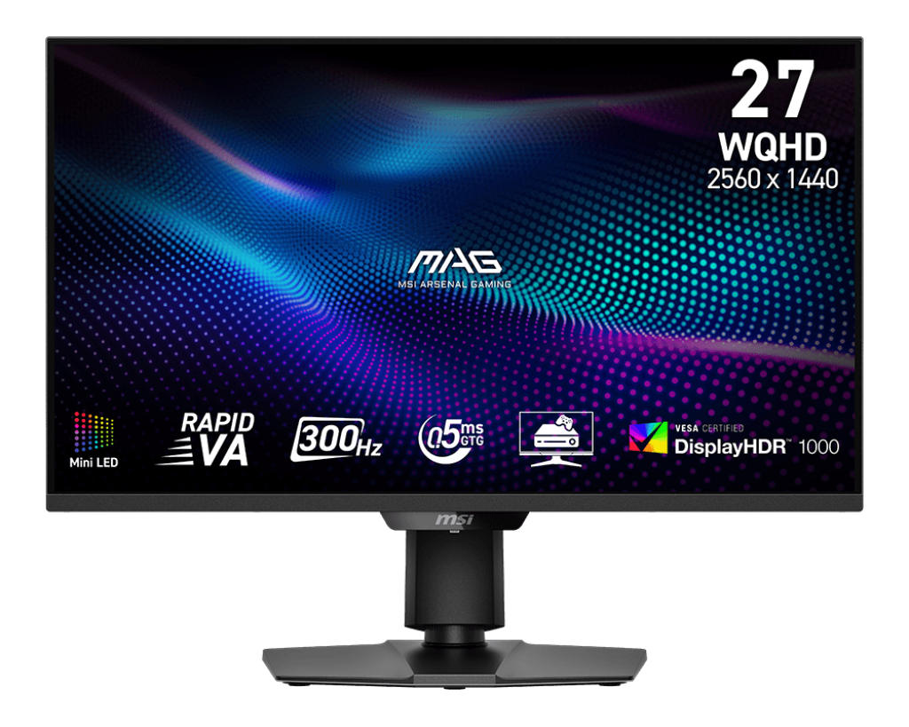 MSI MAG 274QPFDE X30MV computerskærm 68,6 cm (27) 2560 x 1440 pixel Wide Quad HD LCD Sort