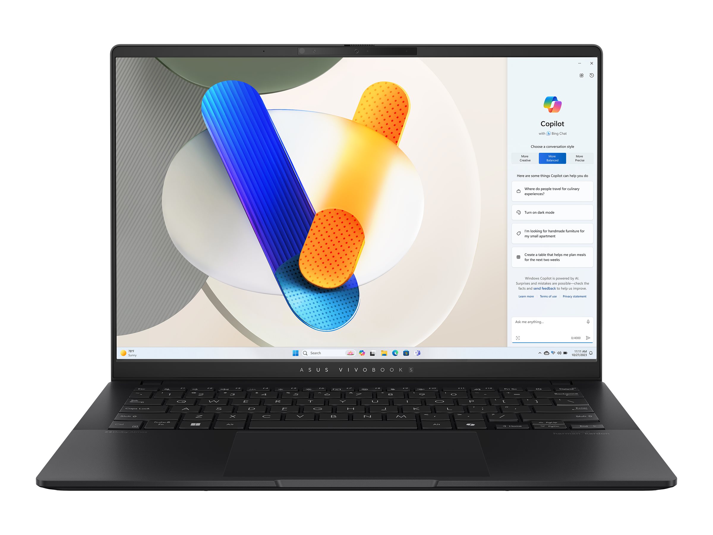 ASUS VivoBook S14 M5406UA-QD071W 14 1920 x 1200 (WUXGA) 8845HS 32GB 1TB AMD Radeon 780M Windows 11 Home