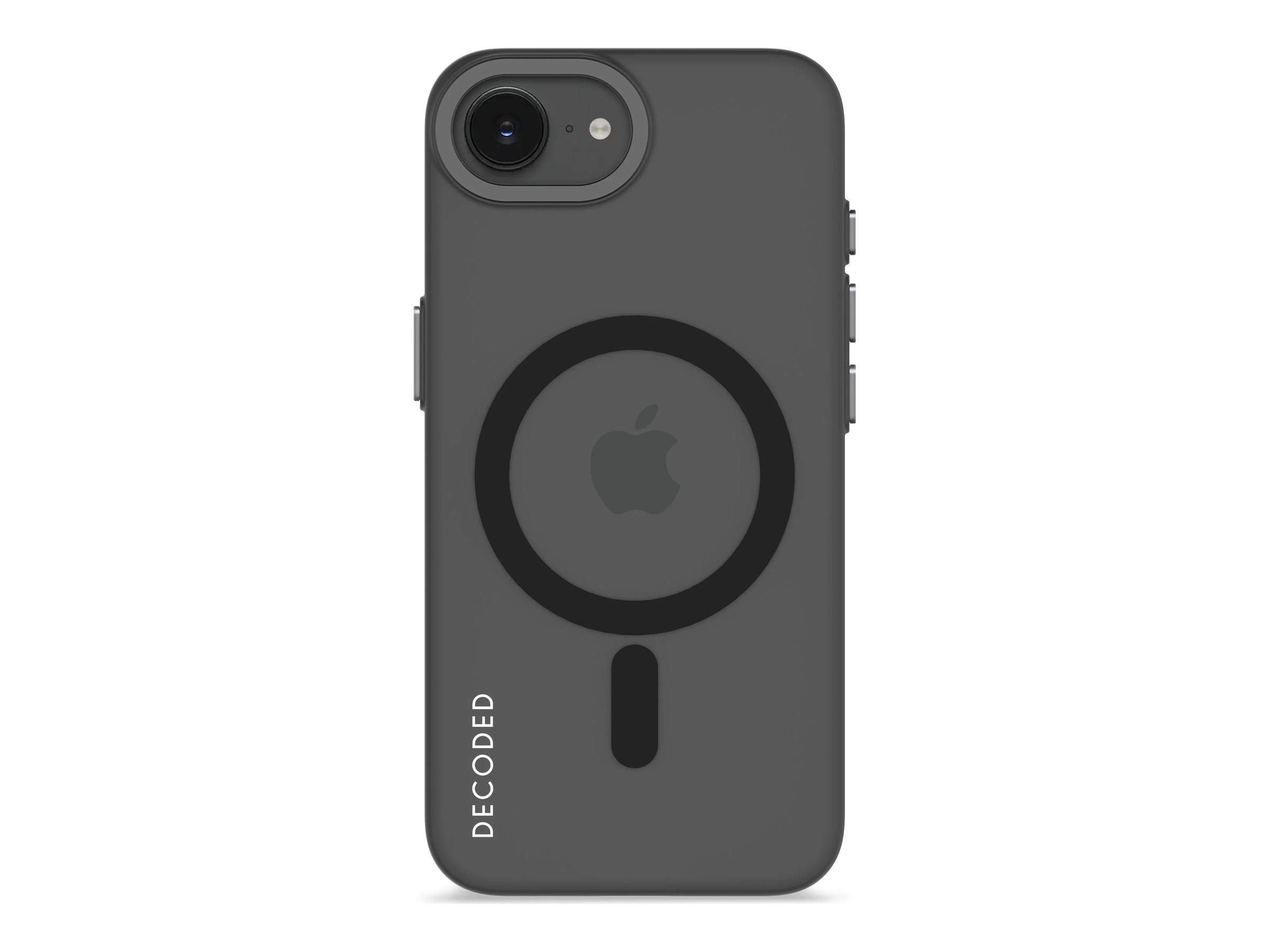 Decoded Clear Case Beskyttelsescover Frosted black transparent Apple iPhone 16e