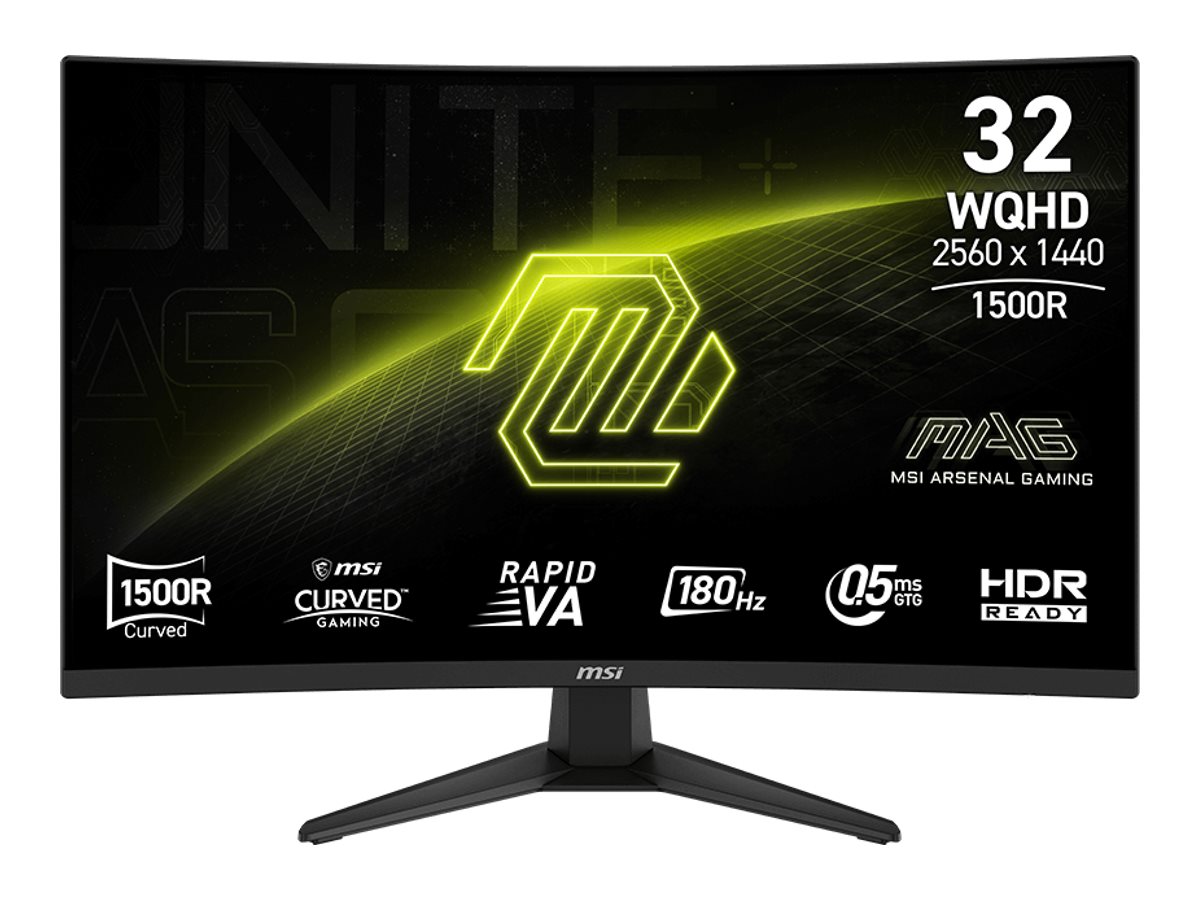 MSI MAG 321CQFDE E18 32 Rapid VA 2560 x 1440 (2K) HDMI DisplayPort 180Hz