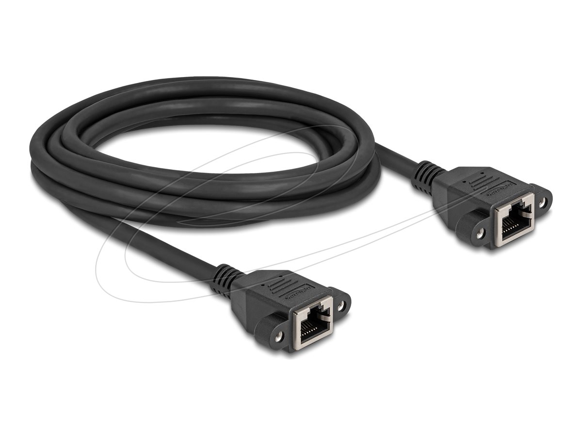 DeLOCK CAT 6a S/FTP 3m Netværkskabel Sort
