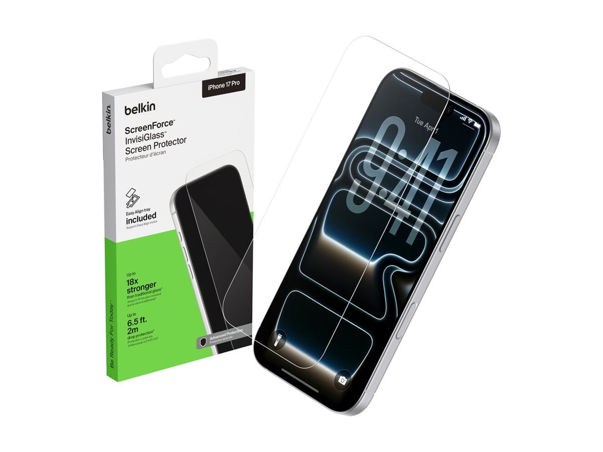 Belkin ScreenForce InvisiGlass Klar Apple iPhone 17 Pro