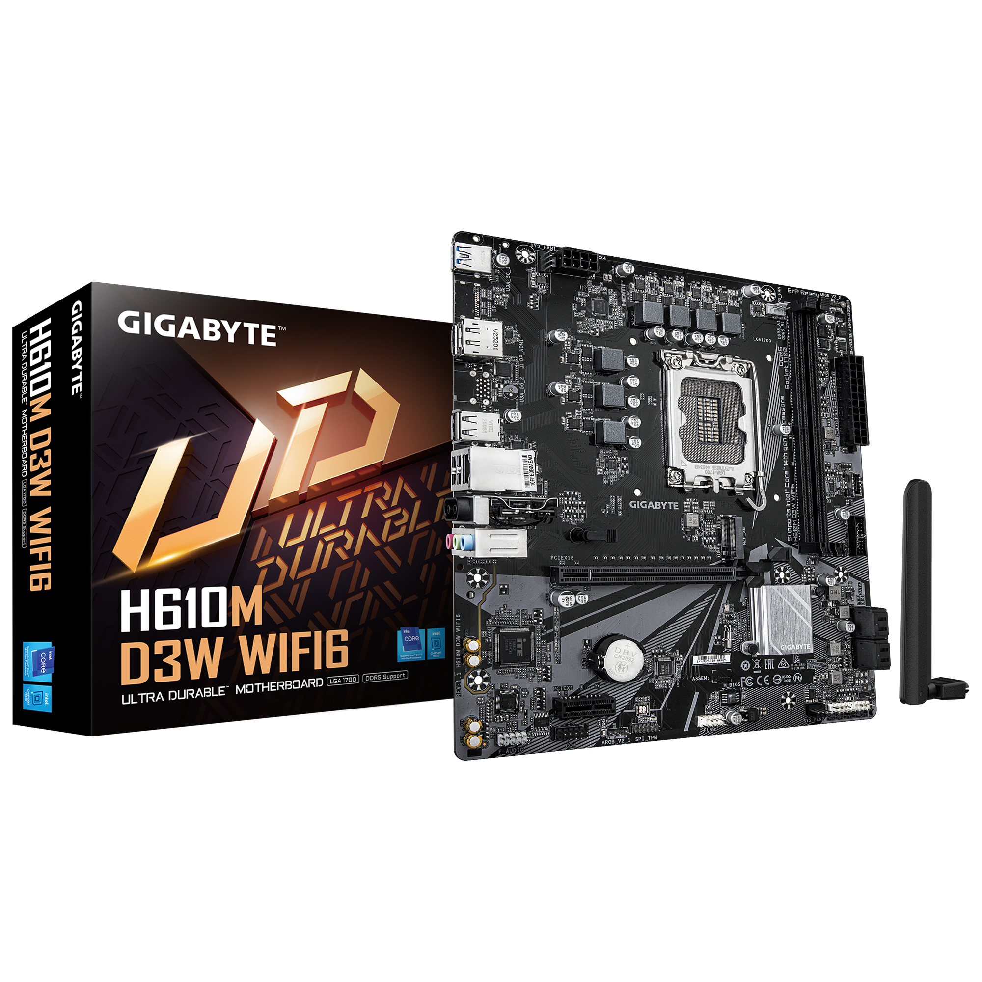 GIGABYTE H610M D3W WIFI6 Intel H610 LGA 1700 micro ATX