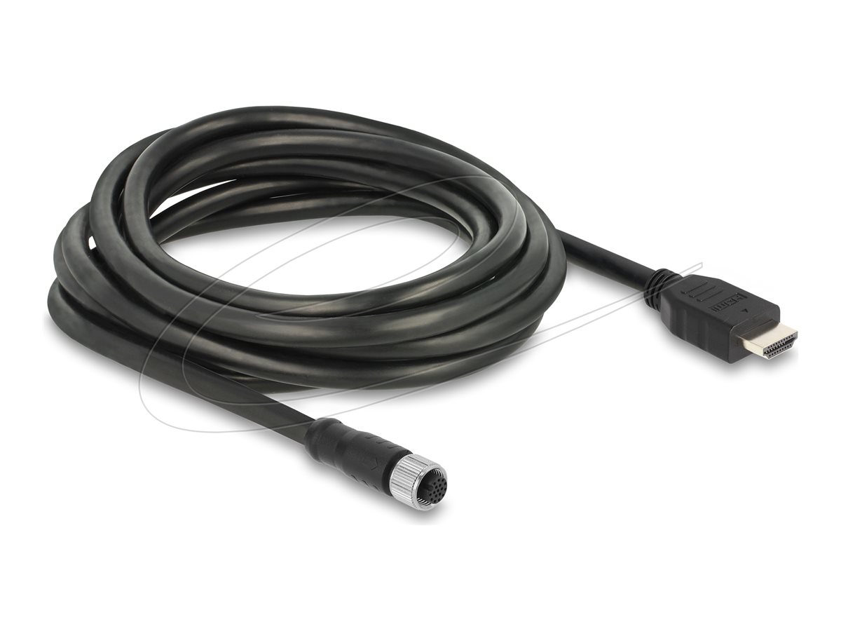 Delock Videoadapterkabel 3m Sort