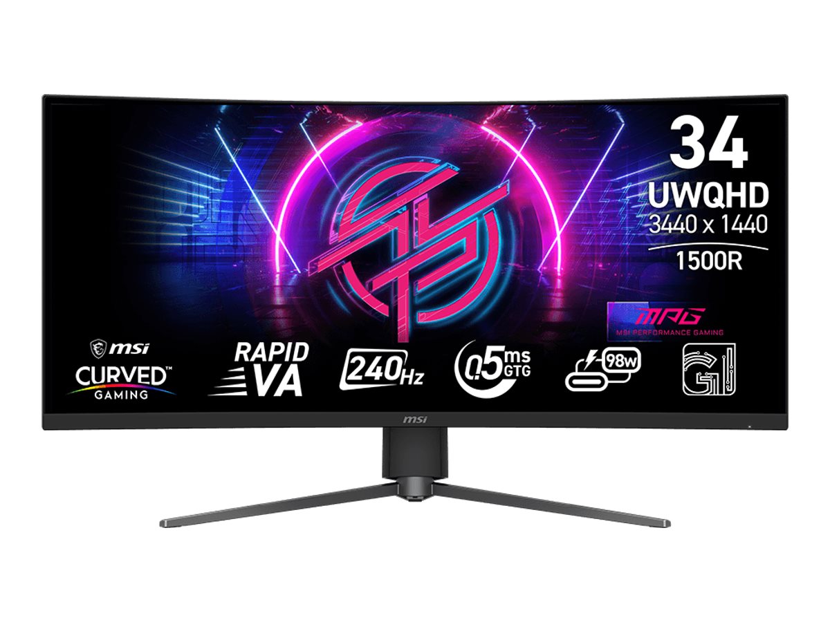 MSI MPG 346CQRFDE X24 34 Rapid VA 3440 x 1440 (UltraWide) HDMI DisplayPort 240Hz