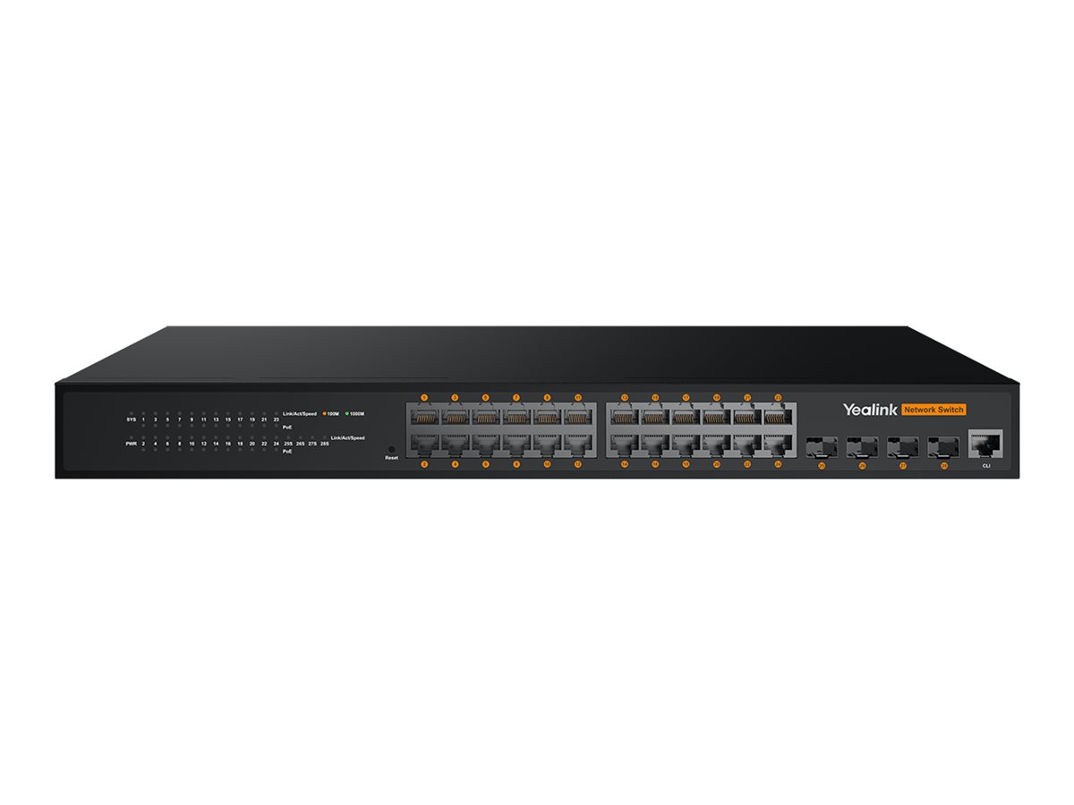 Yealink RCH240 Switch 24-porte Gigabit Ethernet PoE+