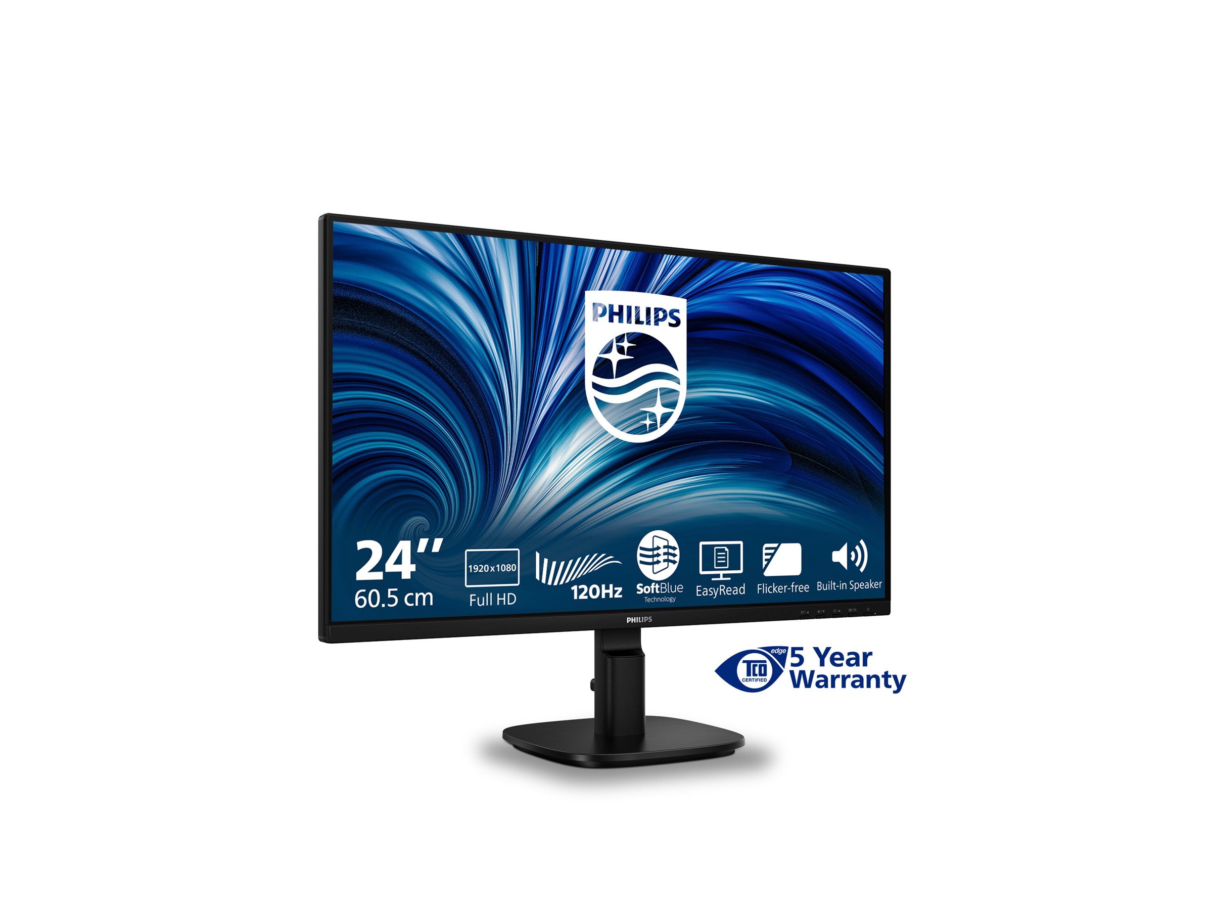 Philips 24B2N2200 24 IPS 1920 x 1080 (Full HD) VGA (HD-15) HDMI DisplayPort 120Hz