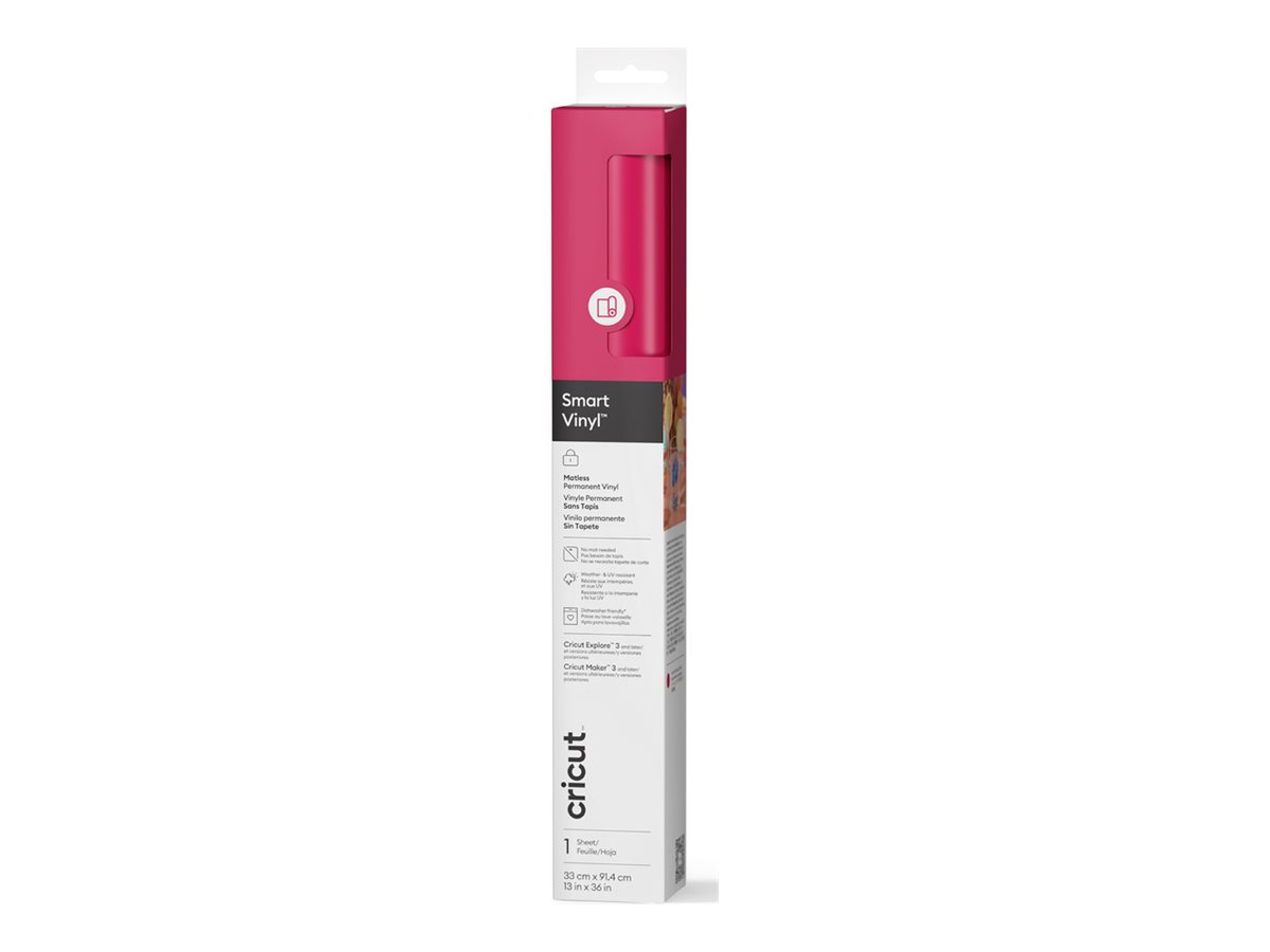Cricut Smart Vinyl Hobbymateriale Fest pink