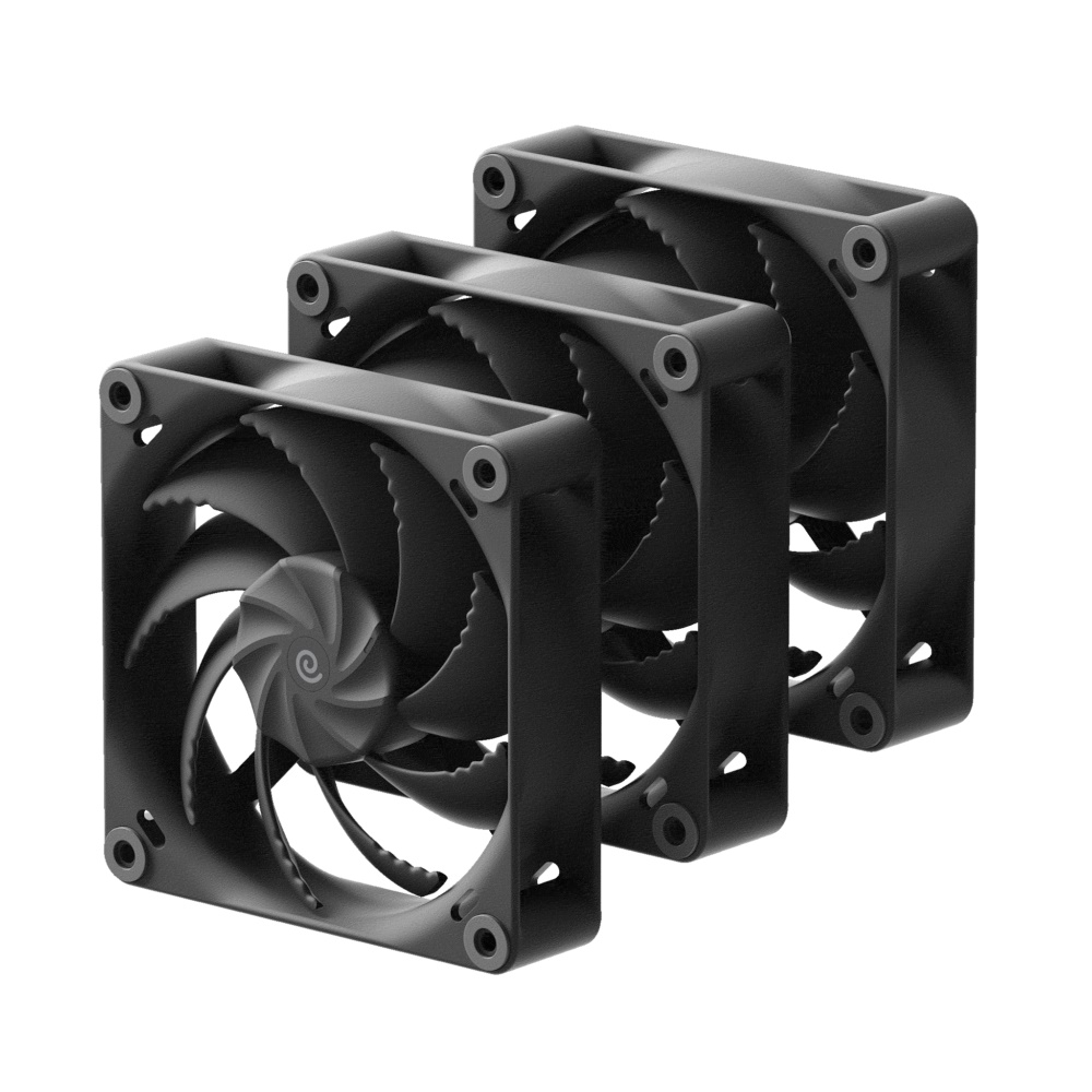 Havn H12 Performance Fan 3-pack Sort 120 mm