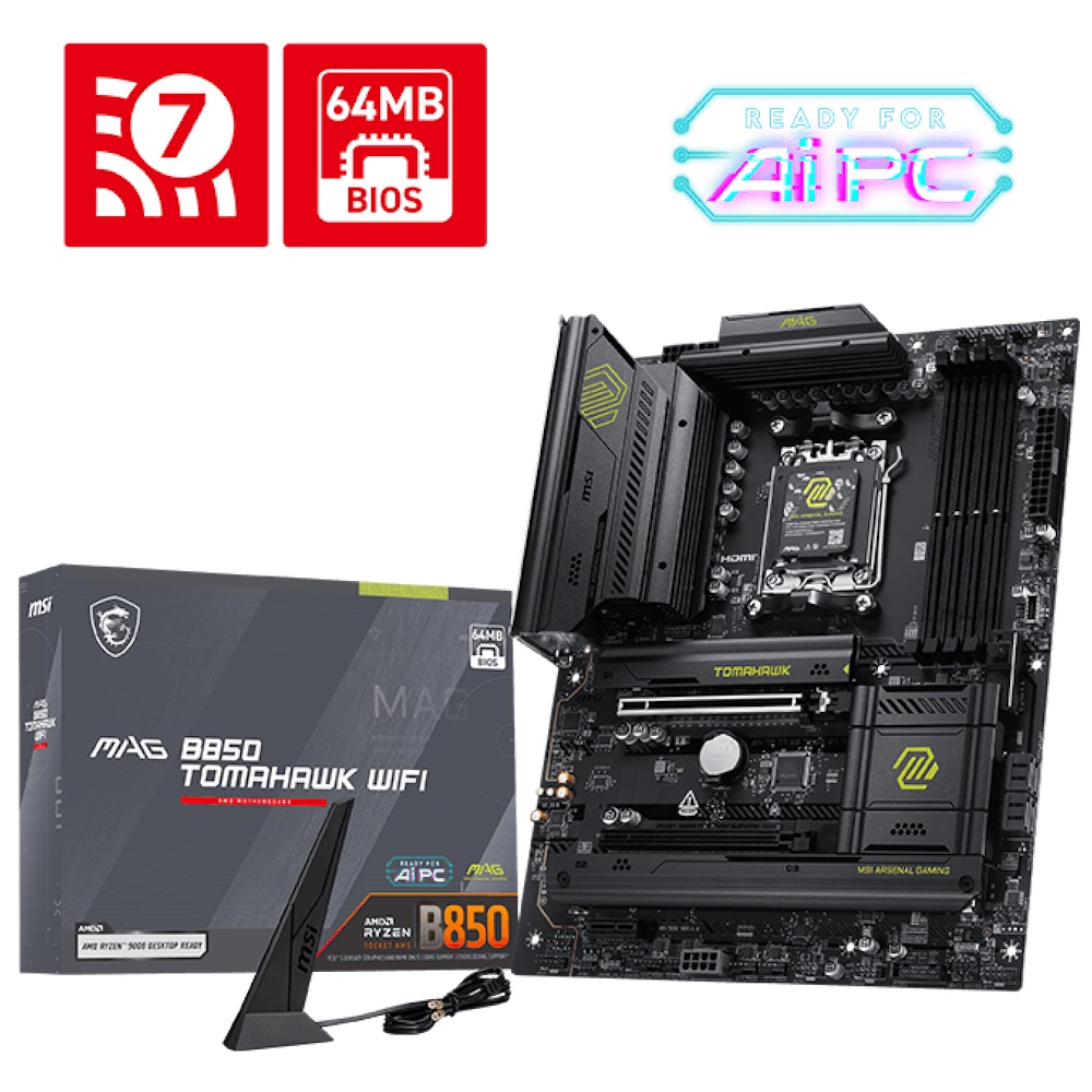 MSI MAG B850 Tomahawk WiFi ATX AM5