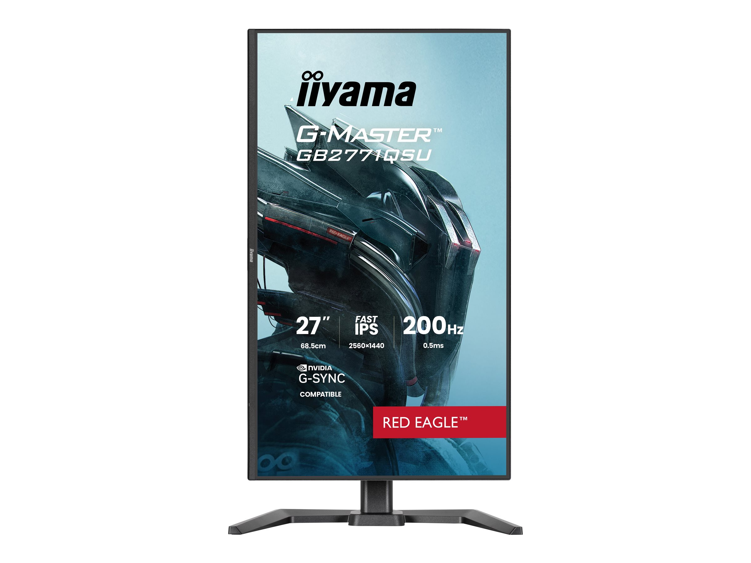 iiyama G-MASTER Red Eagle GB2771QSU-B1 27 IPS 2560 x 1440 (2K) HDMI DisplayPort 200Hz