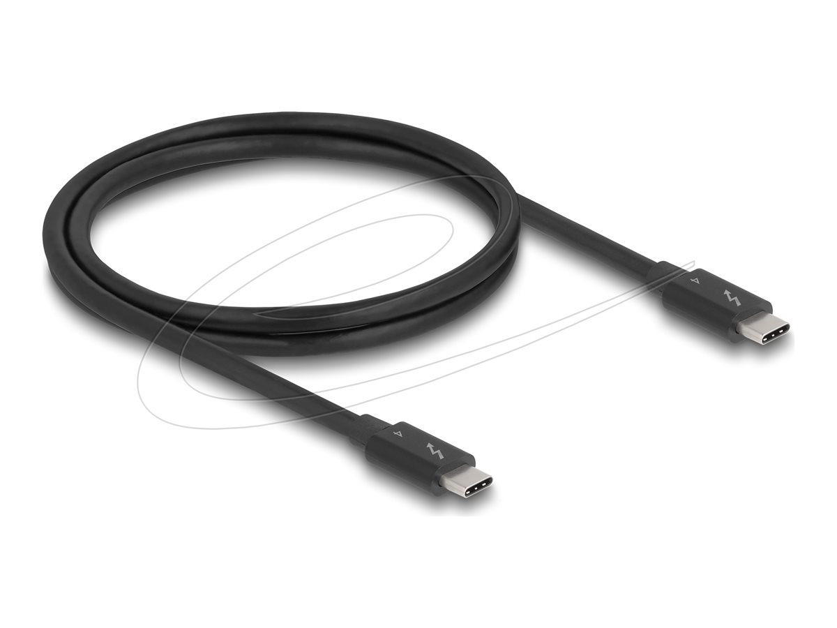 Delock USB 2.0 / USB 3.0 / Thunderbolt 3 / DisplayPort 1.4a / PCIe 3.0 Thunderbolt kabel 1m Sort