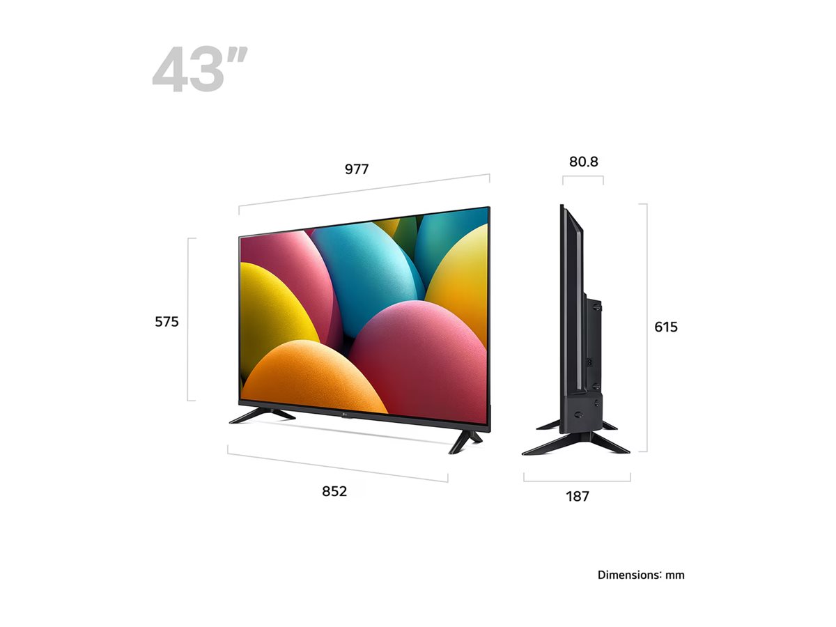 LG HD LR60 43LR60006LA TV 109,2 cm (43) Fuld HD Smart TV Wi-Fi Sort