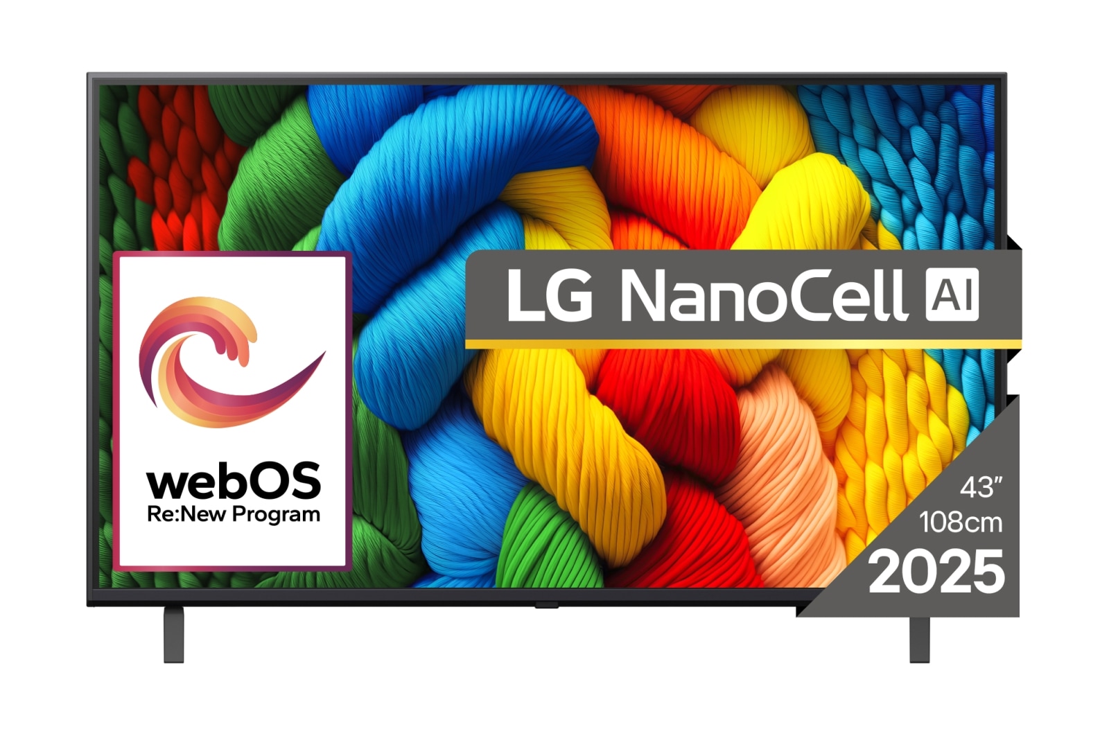 LG NanoCell 43NANO80A3B TV 109,2 cm (43) 4K Ultra HD Smart TV Wi-Fi Sort