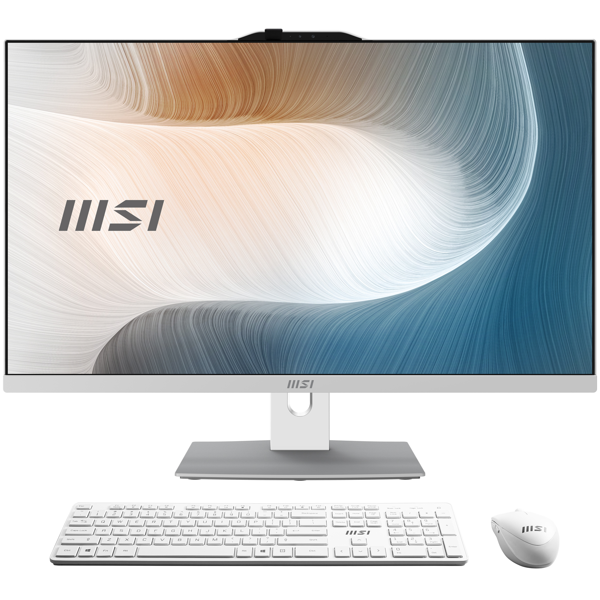 MSI Modern AM272P 1M-1289DE Intel Core 7 150U 68,6 cm (27) 1920 x 1080 pixel All-in-One PC 16 GB DDR5-SDRAM 512 GB SSD Windows 11 Home Wi-Fi 6E (802.11ax) Hvid