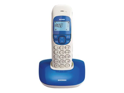 Brondi NICE Trådløs telefon Ingen nummervisning Blå Hvid