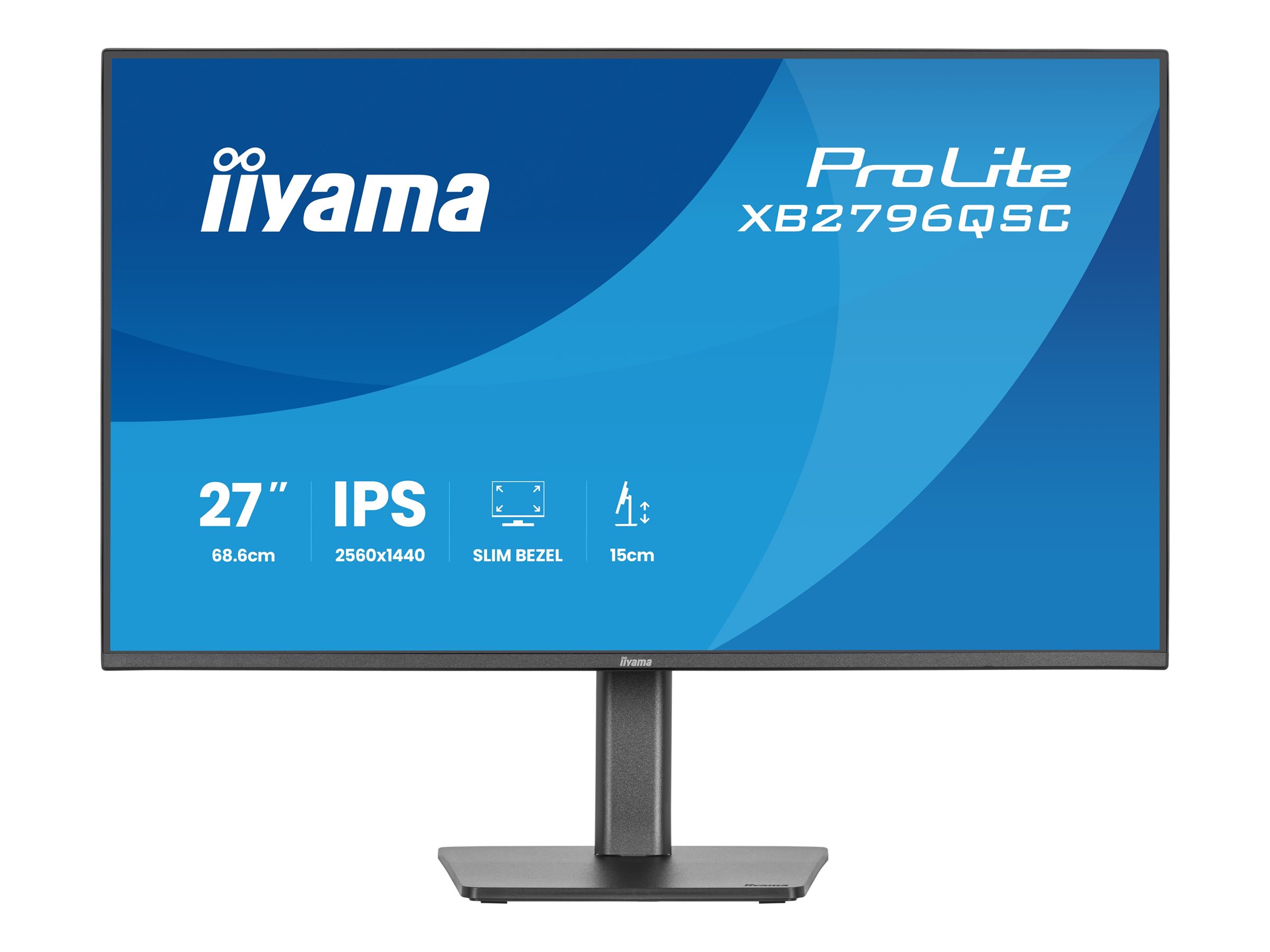 iiyama ProLite XB2796QSC-B1 27 IPS 2560 x 1440 (2K) HDMI DisplayPort USB-C 75Hz