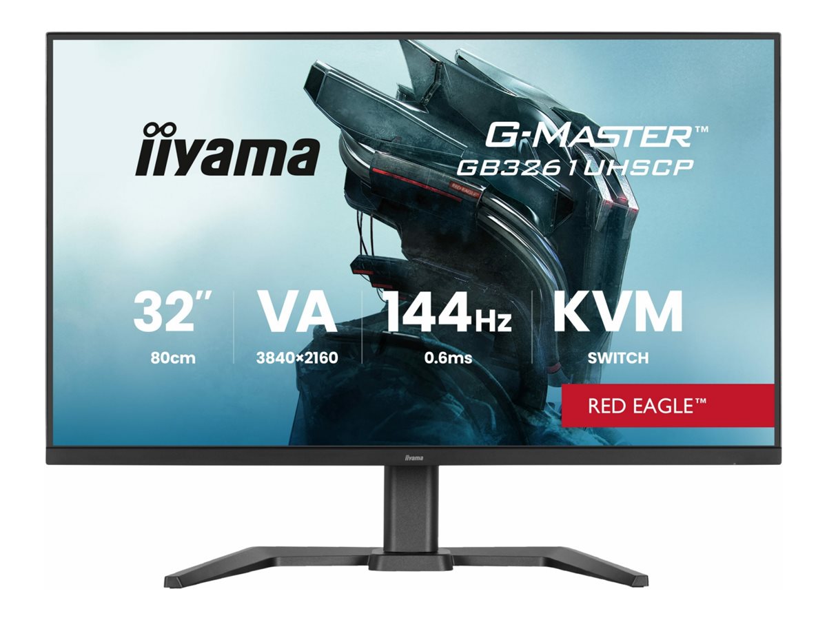iiyama G-MASTER Red Eagle GB3261UHSCP-B1 32 VA 3840 x 2160 (4K) HDMI DisplayPort USB-C 144Hz Dockingskærm