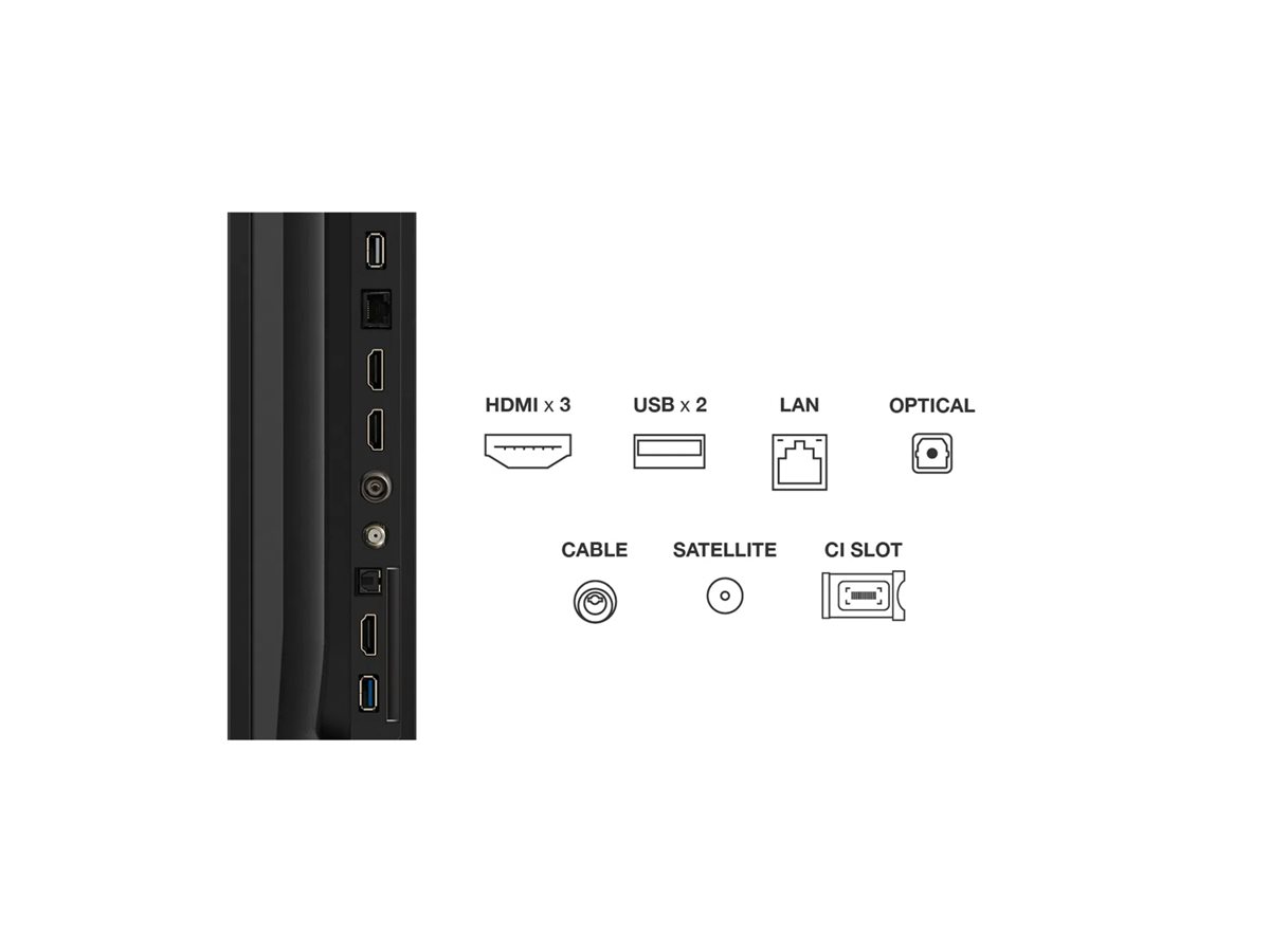 TCL 55P69K 55 4K UHD (2160p) Børstet metal
