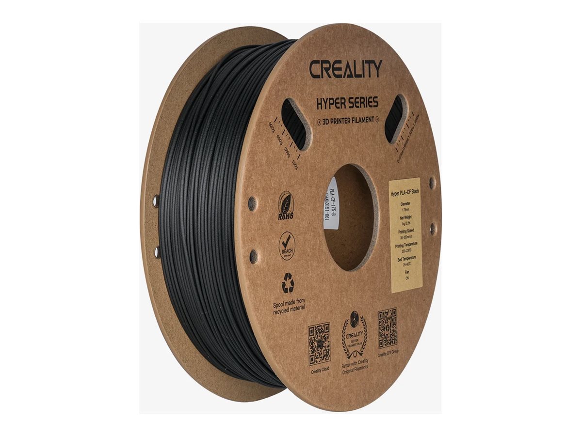 Creality Hyper Series PLA/karbonfiberfilament 1.75mm Sort