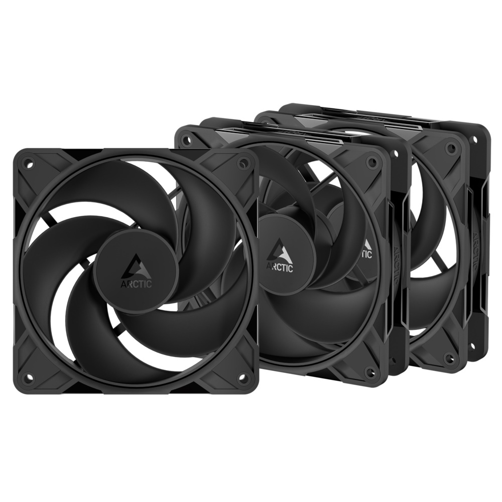 Arctic P12 Pro Reverse Fan 3-pack Sort 120 mm