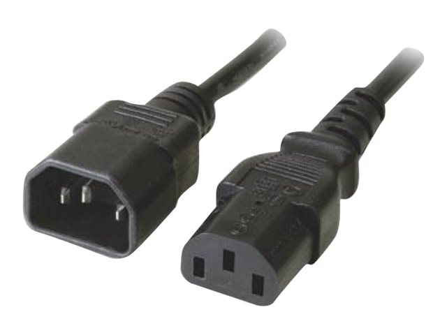 Manhattan Power IEC 60320 C13 Strøm IEC 60320 C14 Sort 3.05m Forlængerkabel til strøm