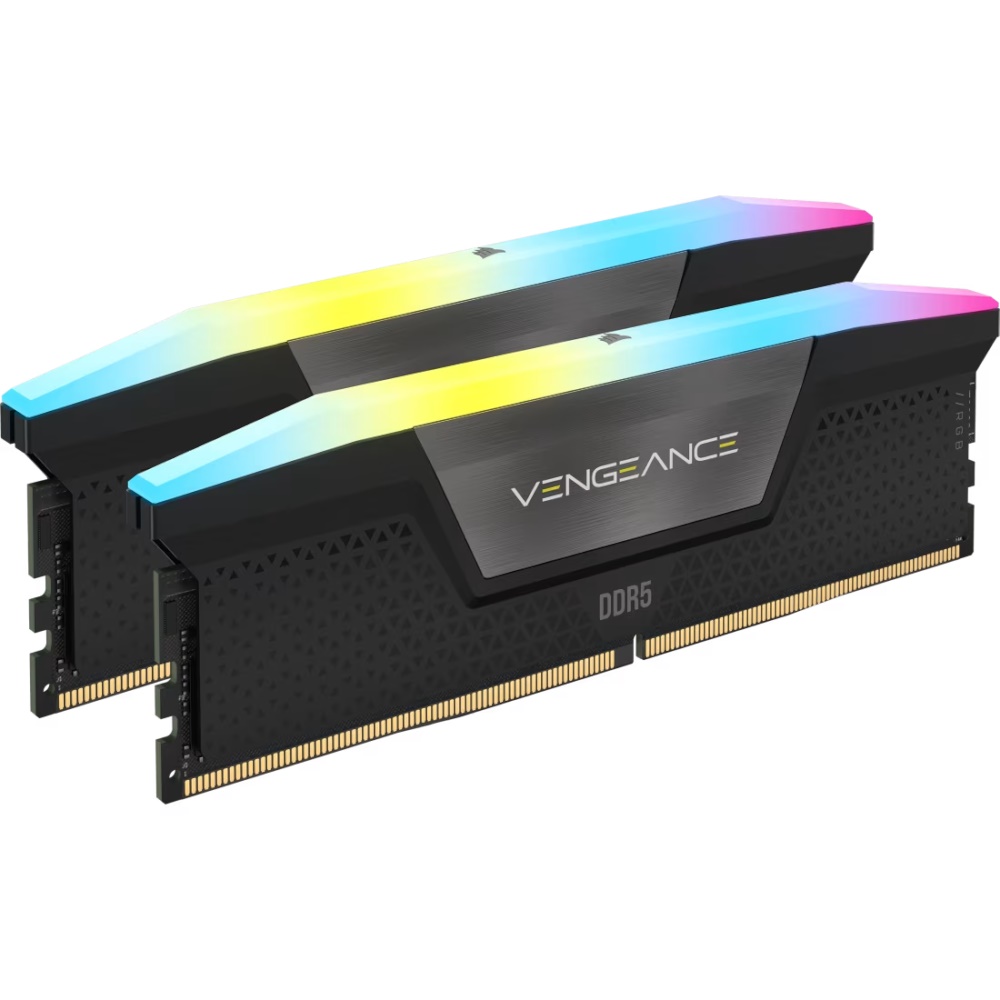 CORSAIR VENGEANCE RGB DDR5 32GB 2x16GB DIMM 6000MT/s CL38-44-44-96 1.35V Intel XMP & AMD EXPO - GREY