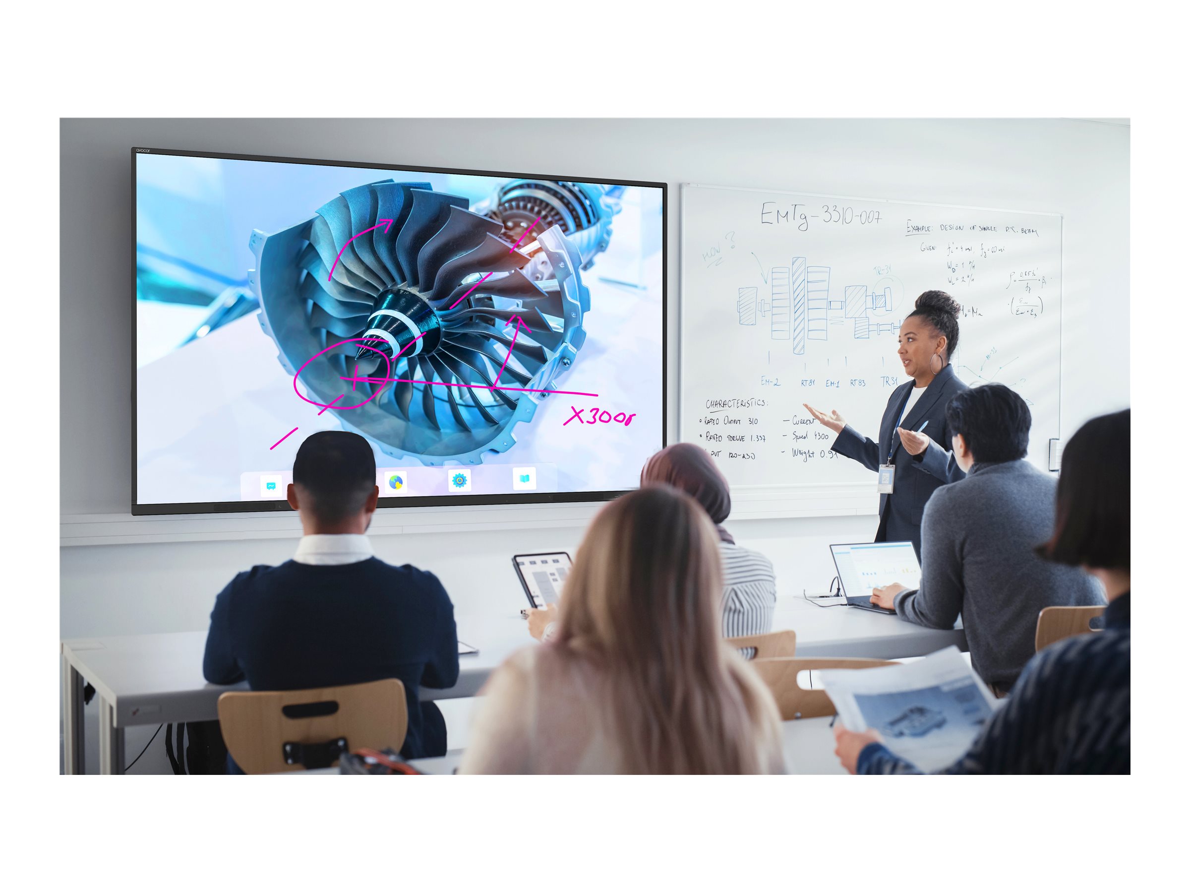 Avocor AVS-8610E LED-bagbelyst LCD fladt paneldisplay 3840 x 2160 86