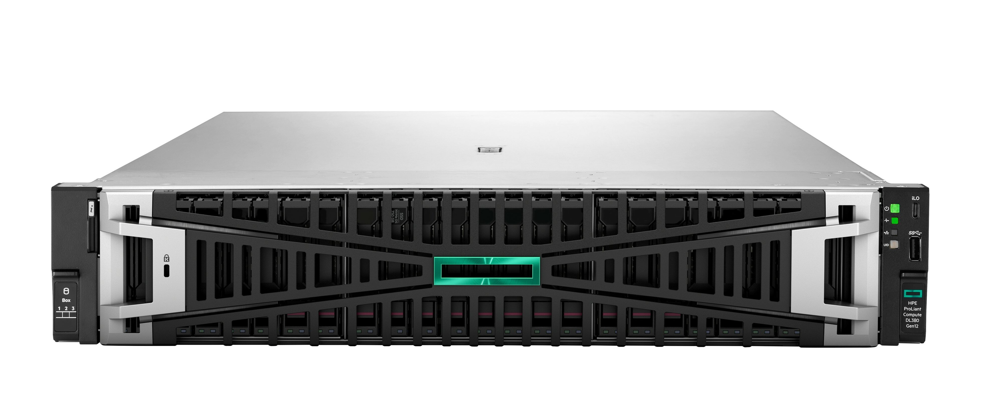 HPE ProLiant Compute DL380 Gen12 6505P 1P 2x32GB-R 8SFF MR408i-o 2x480GB SSD 2x1000W PS EU server 960 GB Stativ (2U) Intel® Xeon® 2,2 GHz 64 GB DDR5-SDRAM 1000 W