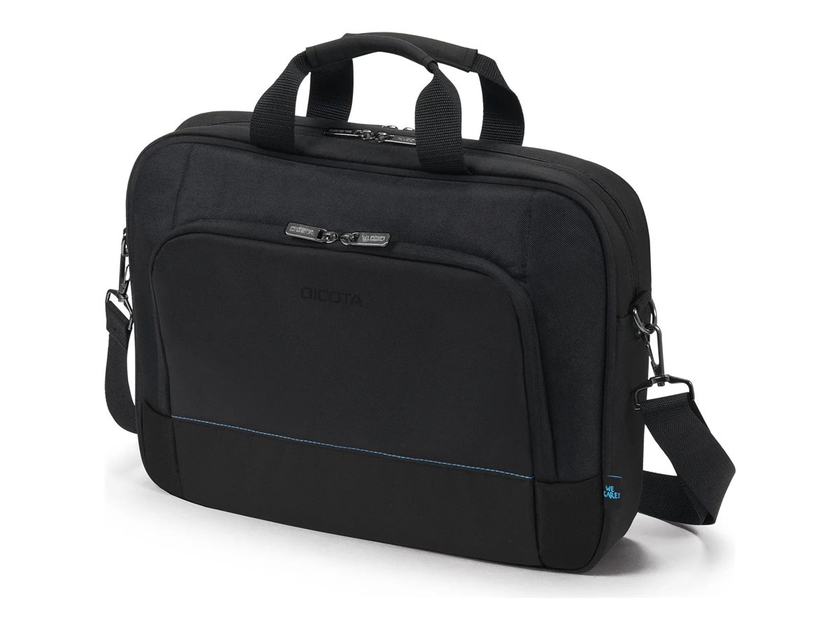 DICOTA TWO Bæretaske til notebook 17.3 300D RPET polyester Metalramme Sort