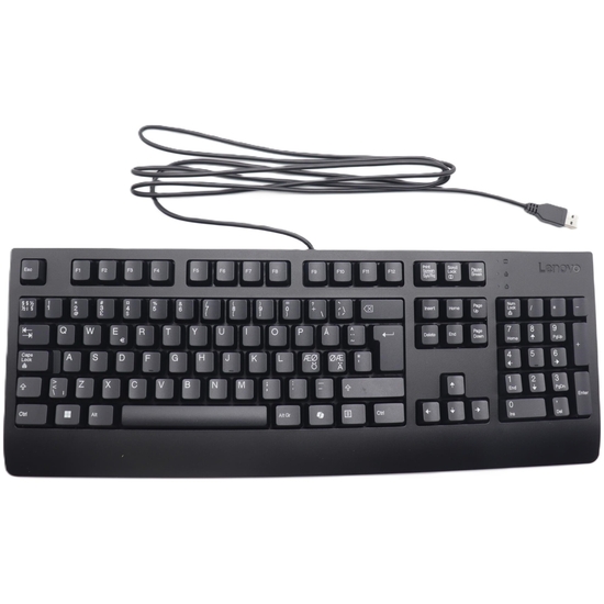 Lenovo Tastatur Nordisk Sort