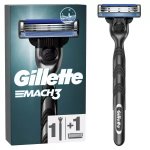 [AI generated title] Gillette Mach3 Barberskraber