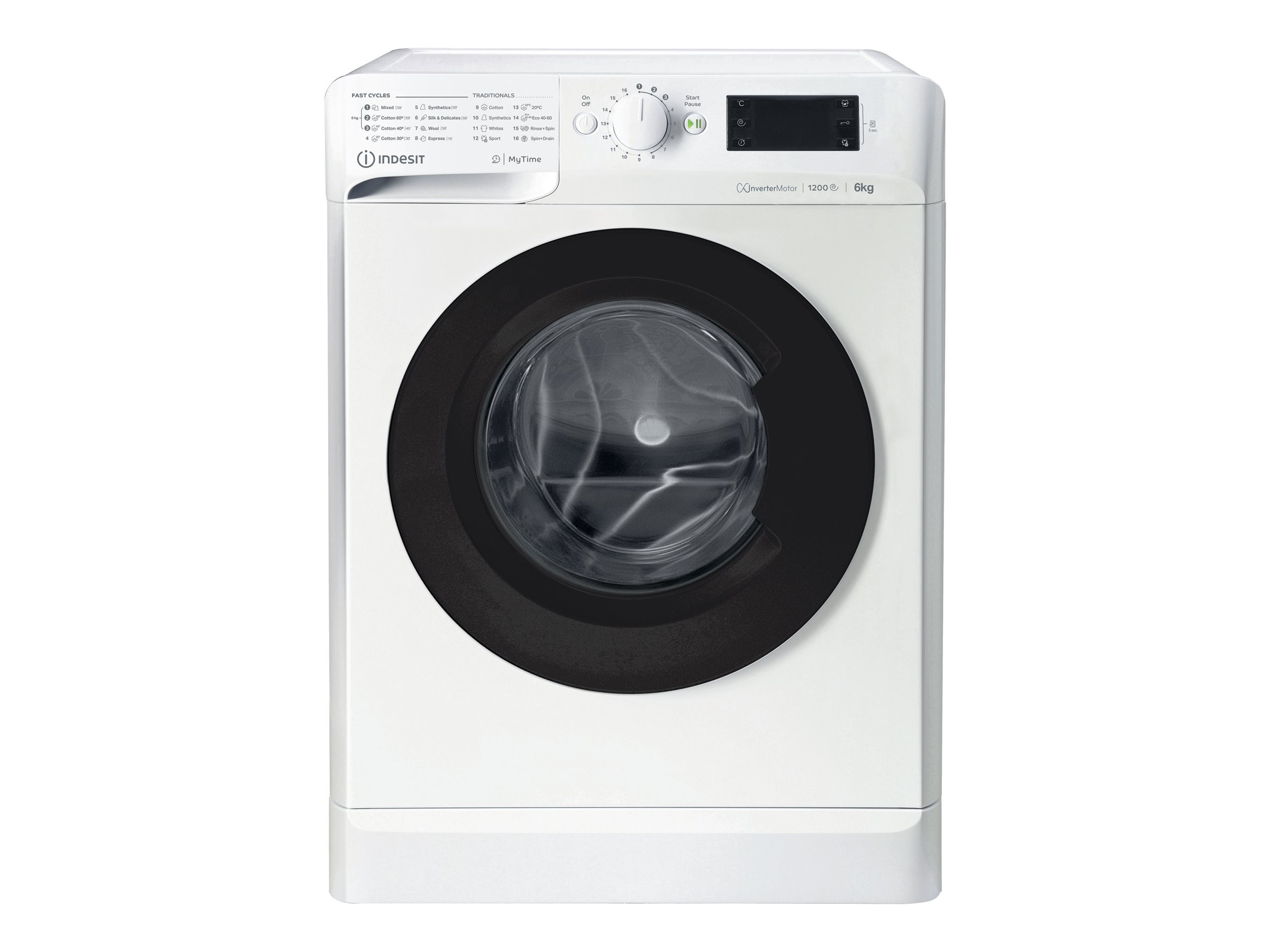 Indesit MyTime MTWSE 61294 WK EE Vaskemaskine Vaskemaskine