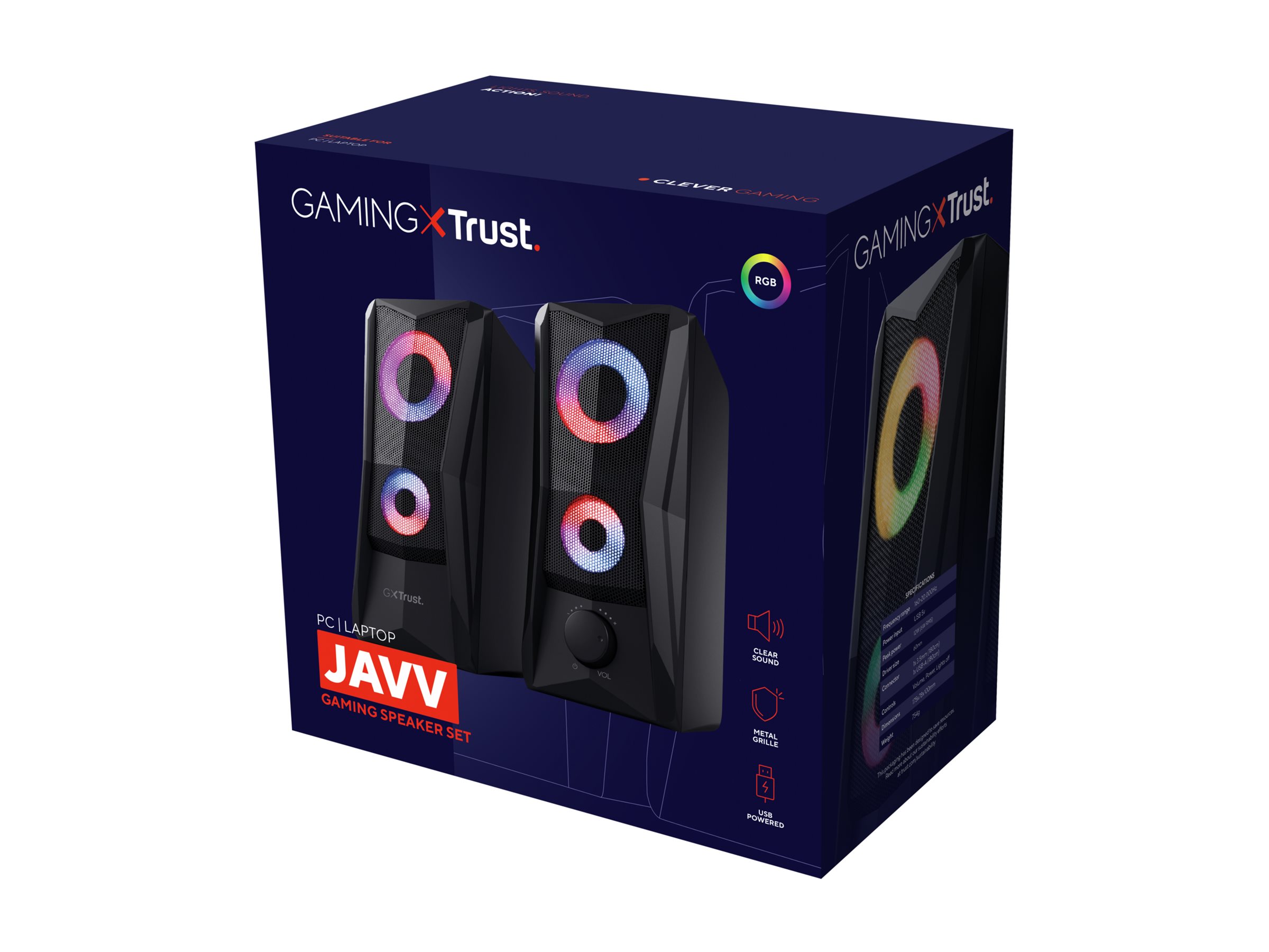 Trust GXT 606 JAVV 2.0-kanal Højttalere Sort