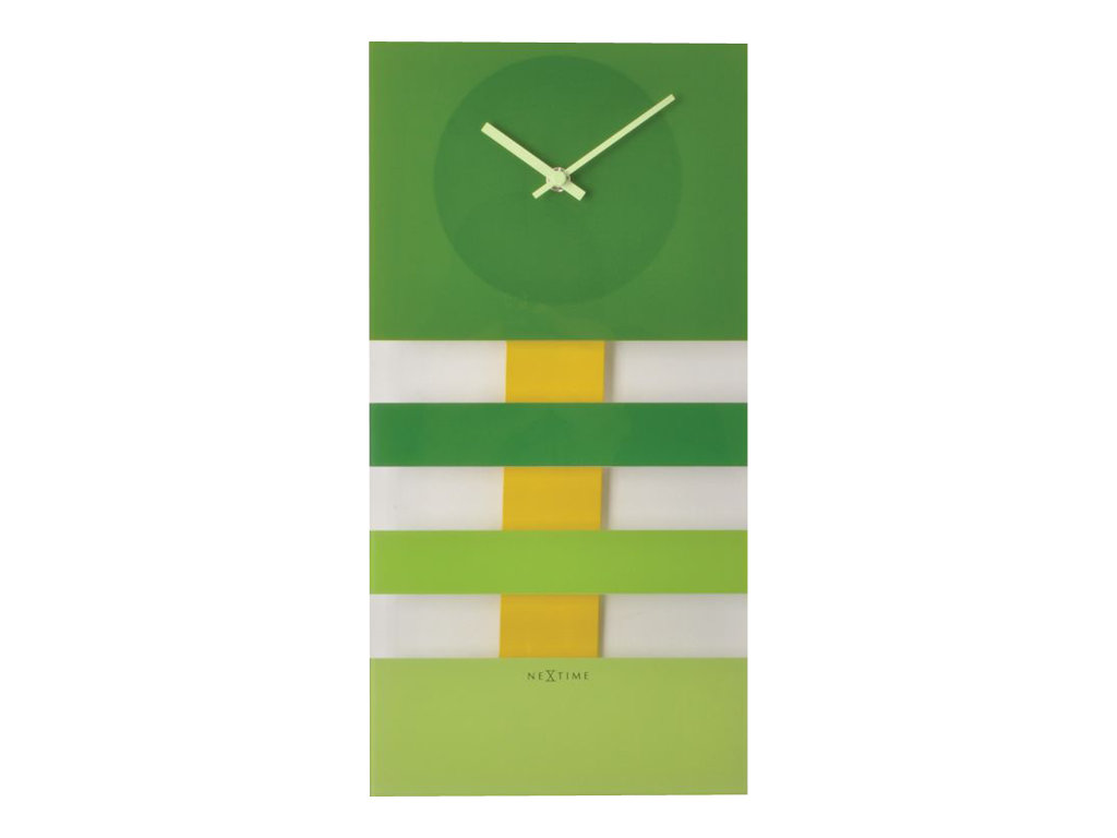 Nextime Bold Stripes Ur Grøn Analog