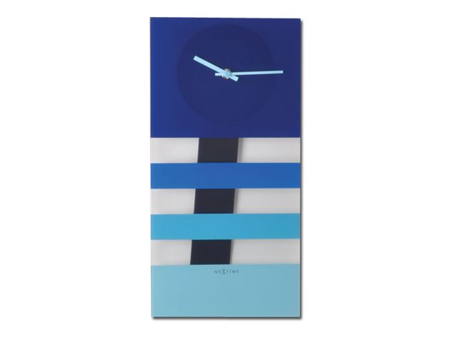 Nextime Bold Stripes Ur Blå Analog