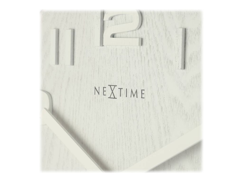 Nextime Wood Wood Medium Ur Hvid Analog