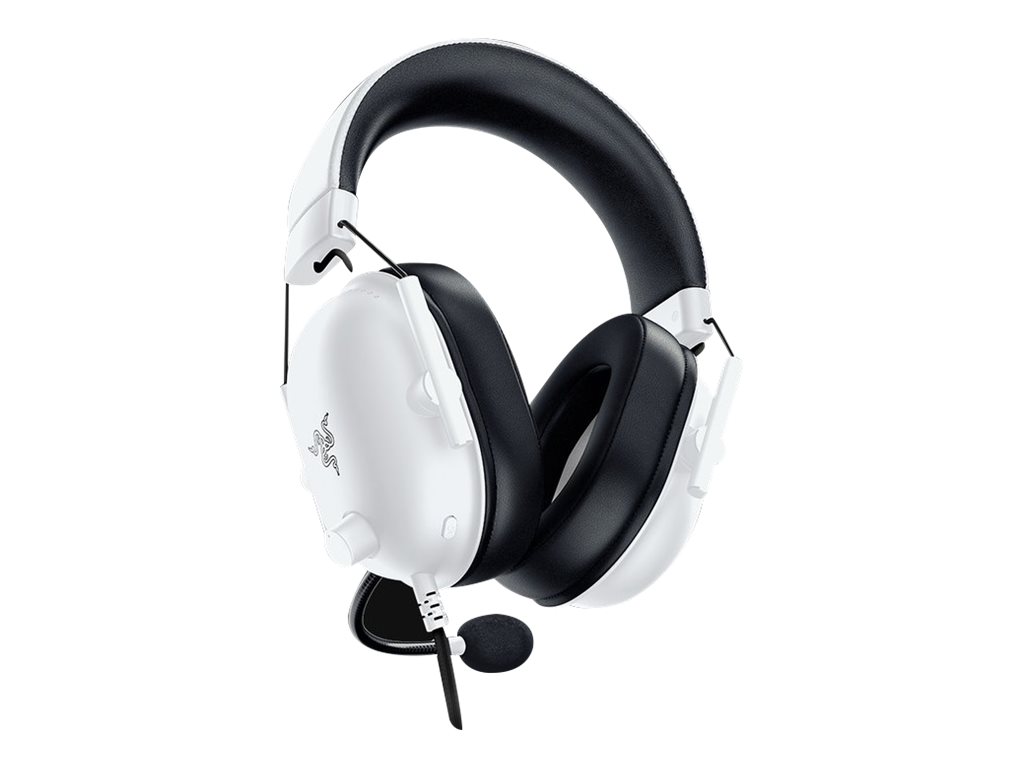 Razer BlackShark V2 X Kablet Høretelefoner Sort Hvid