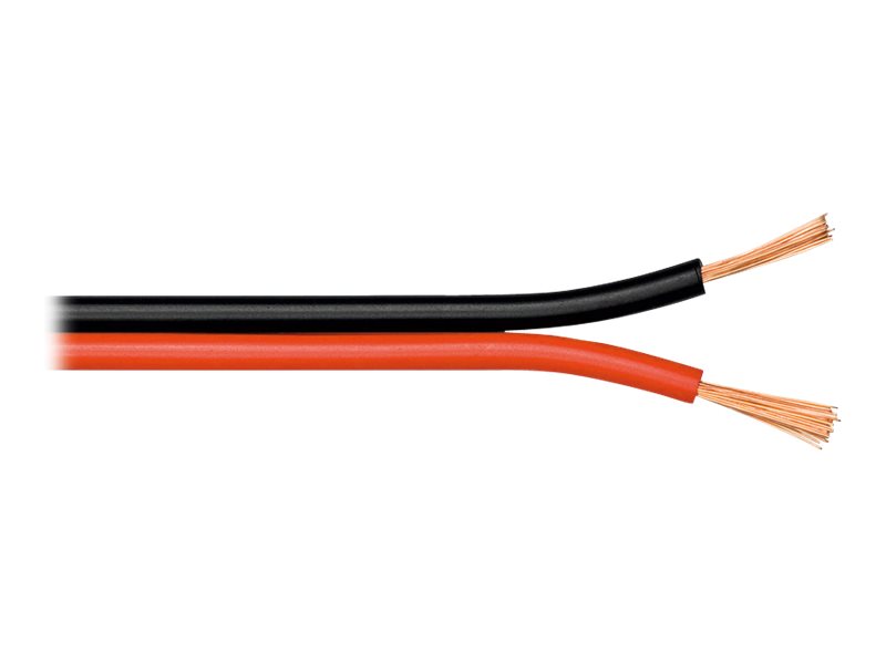 goobay Bulk speaker cable Red/black 100m