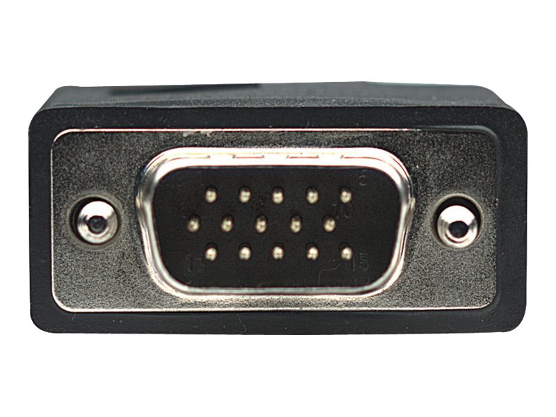 Manhattan VGA Monitor Cable (with Ferrite Cores), 1.8m, Black, Male to Male, HD15, Cable of higher SVGA Specification (fully compatible), Shielding with Ferrite Cores helps minimise EMI interference for improved video transmission, Lifetime Warranty, Poly