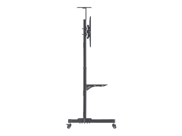 Manhattan Monitor/LFD Trolley Stand, 1 screen, 37-70, Vesa 200x200 to 600x400mm, Max 50kg, Black, Box Vogn med hjul LCD/plasmapanel/AV-system/kamera 37-70