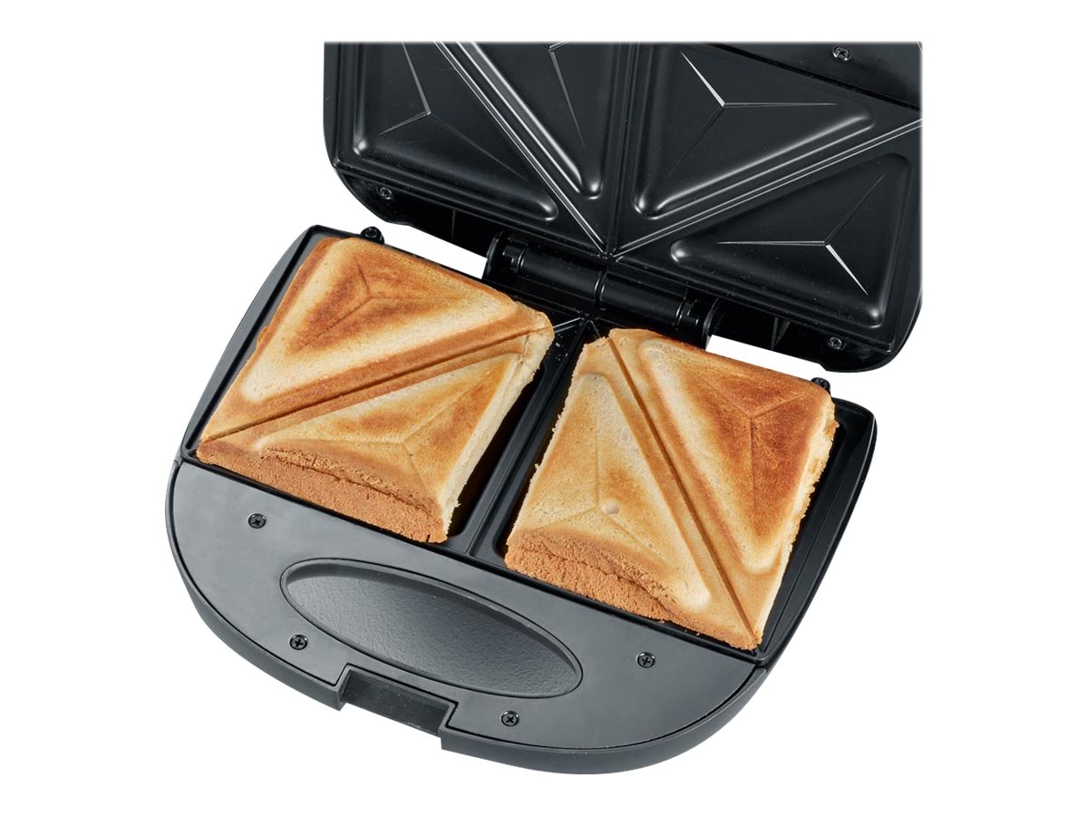 SEVERIN SA 2969 Sandwichtoaster Børstet rustfrit stål/sort