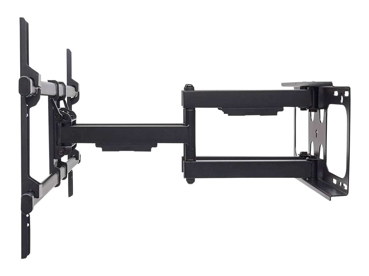 Manhattan TV & Monitor Mount, Wall, Full Motion, 1 screen, Screen Sizes 37-75, Black, VESA 200x200 to 800x400mm, Max 75kg, LFD, Tilt & Swivel with 3 Pivots, Lifetime Warranty