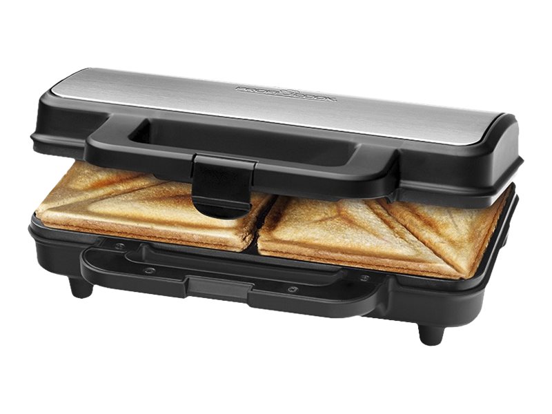 ProfiCook PC-ST 1092 Sandwichtoaster Rustfrit stål/sort