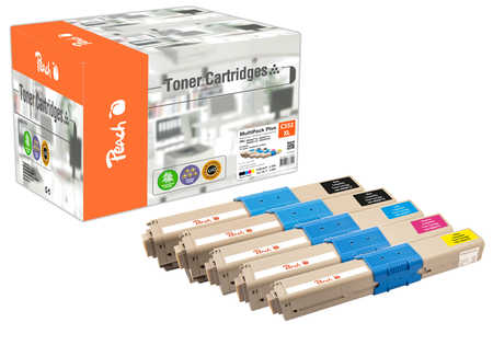 Peach 112228 Sort Cyan Magenta Gul 7000 sider Toner